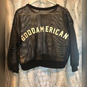 Good American Mesh the Warrior Crop Top